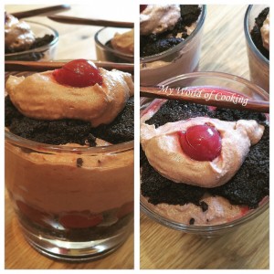 Oreo-Nutella Trifle mit Sauerkirschen