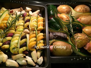gefüllte Bio-Ofenkartoffeln mit Spirali-Gemüse