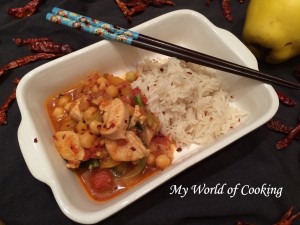 Gemüse-Hühner-Curry mit Kokosreis