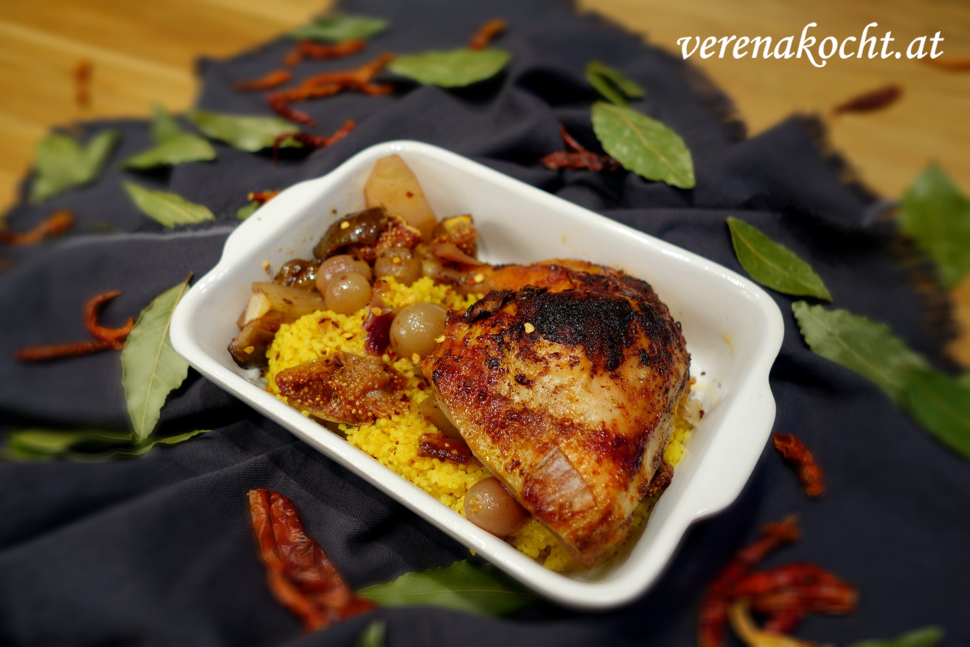orientalisches Honig-Huhn mit Feigen &amp; Weintrauben (oder) Wir lieben ...