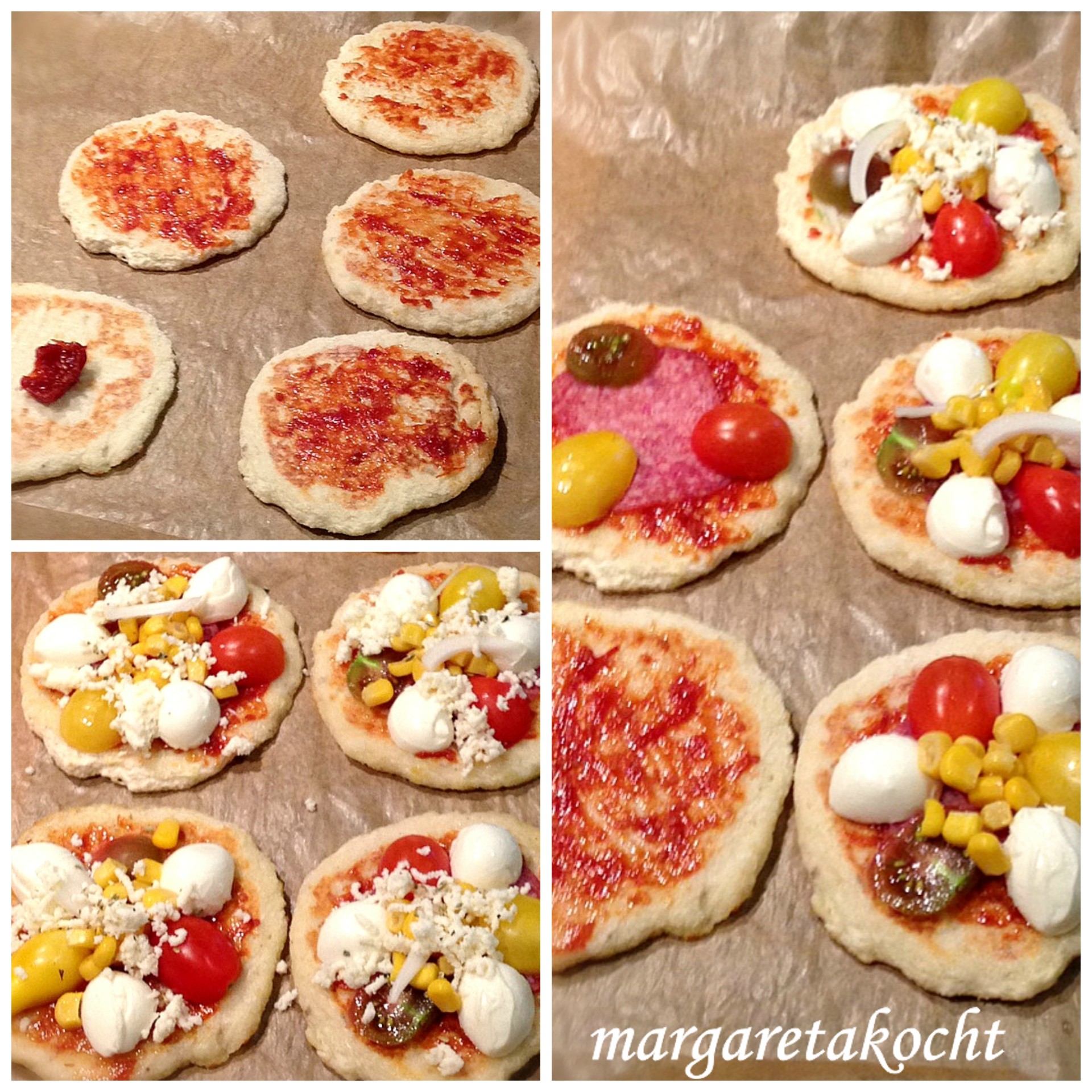 Margaretas lustige Mini-Pizzen auf Kartoffelpuffer – tolle Idee fürs ...
