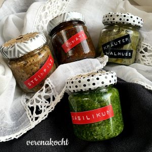 Pesto - Steinpilz, Tomate, Walnuss & Basilikum