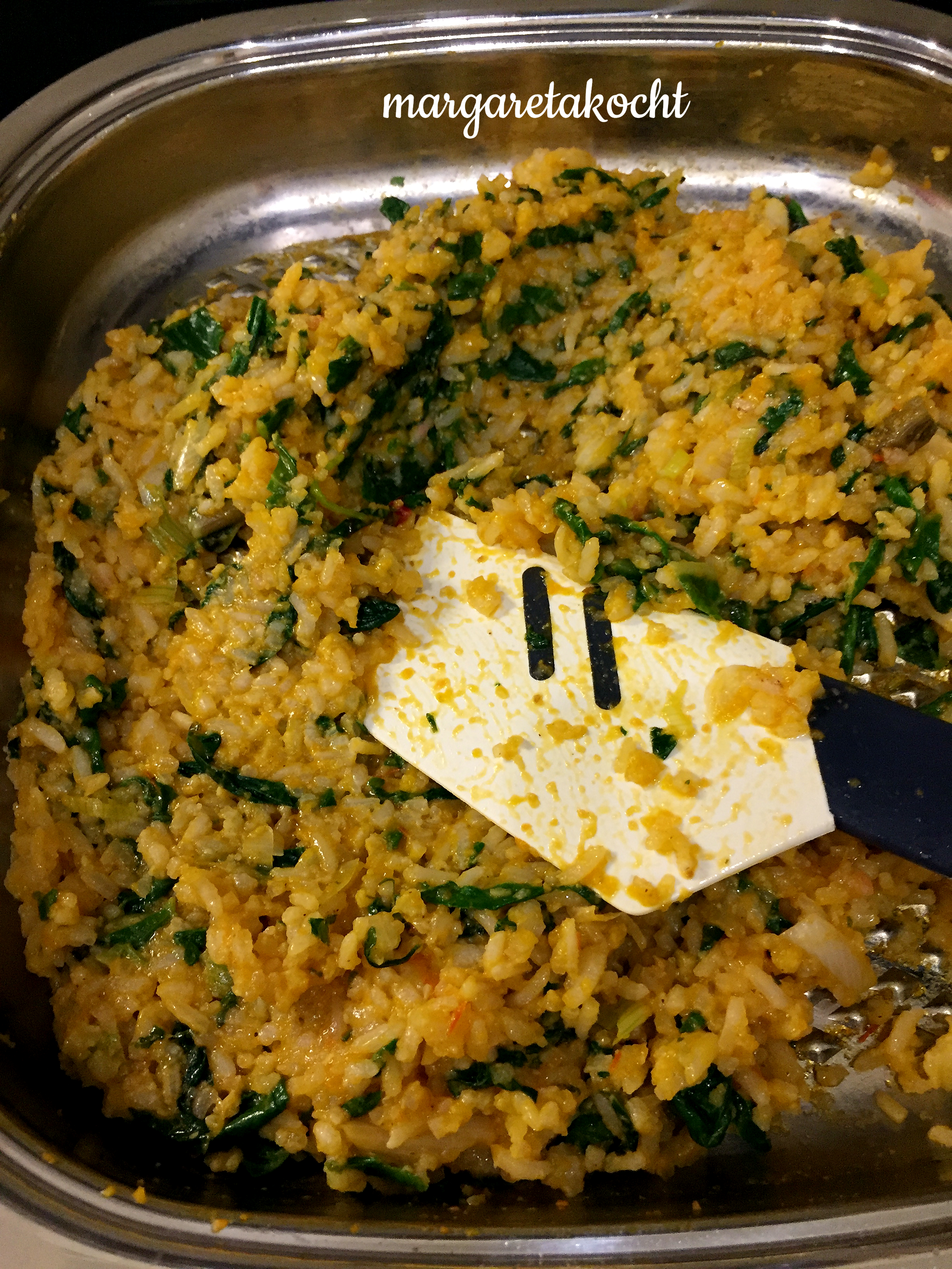 schnelle Spinat Reis Pfanne (und) großes Leiden ob der Sehnsucht nach ...