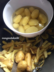 Kartoffelpuffer an Tomatenfrischkäse Dip