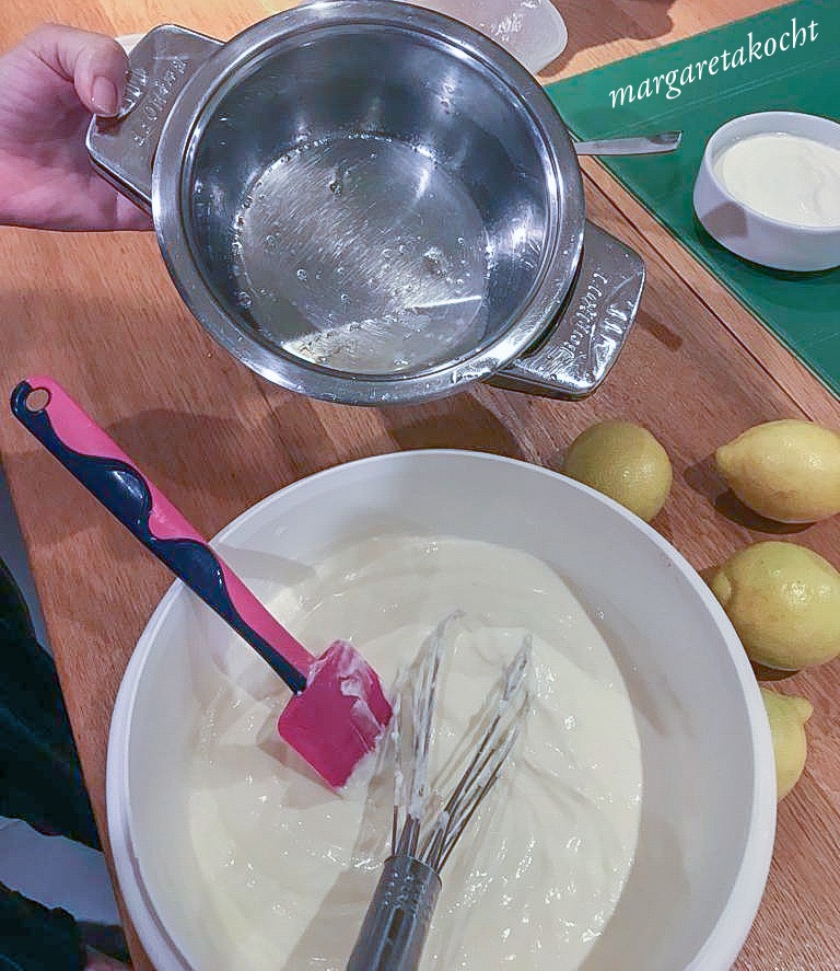 erfrischende Joghurt Zitronen Tarte mit Baiser