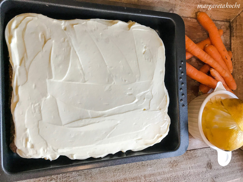 Karotten Pekan Nuss Kuchen