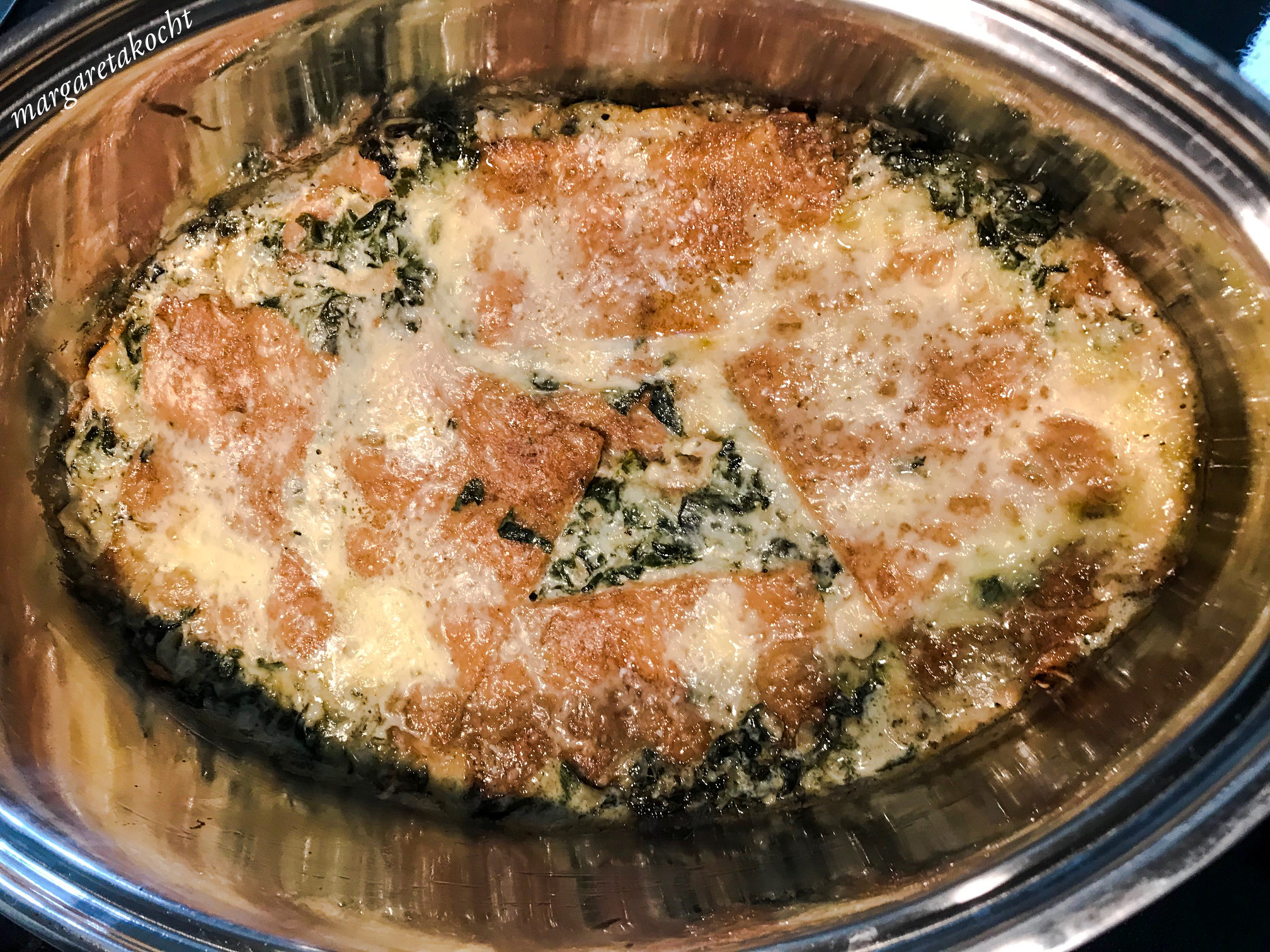Mangold Lasagne mit Mozzarella