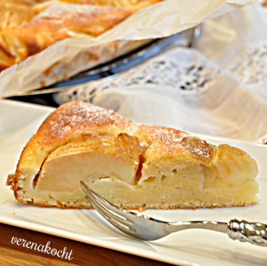 Apfelkuchen mit Topfen und Apfel-Nuss-Marmelade (oder) Apfelkuchen vom ...