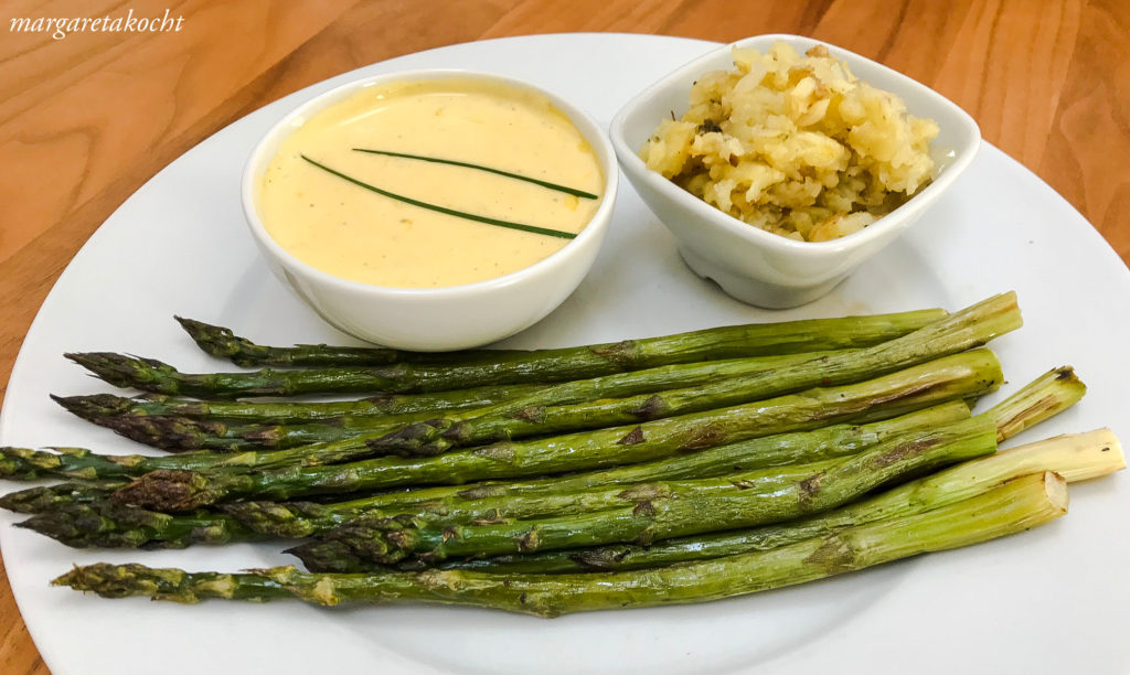 gegrillter Spargel mit Sauce Hollandaise light (und) besser leicht als ...