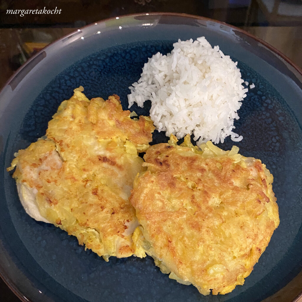 Putenschnitzerl im Erdäpfel Mantel